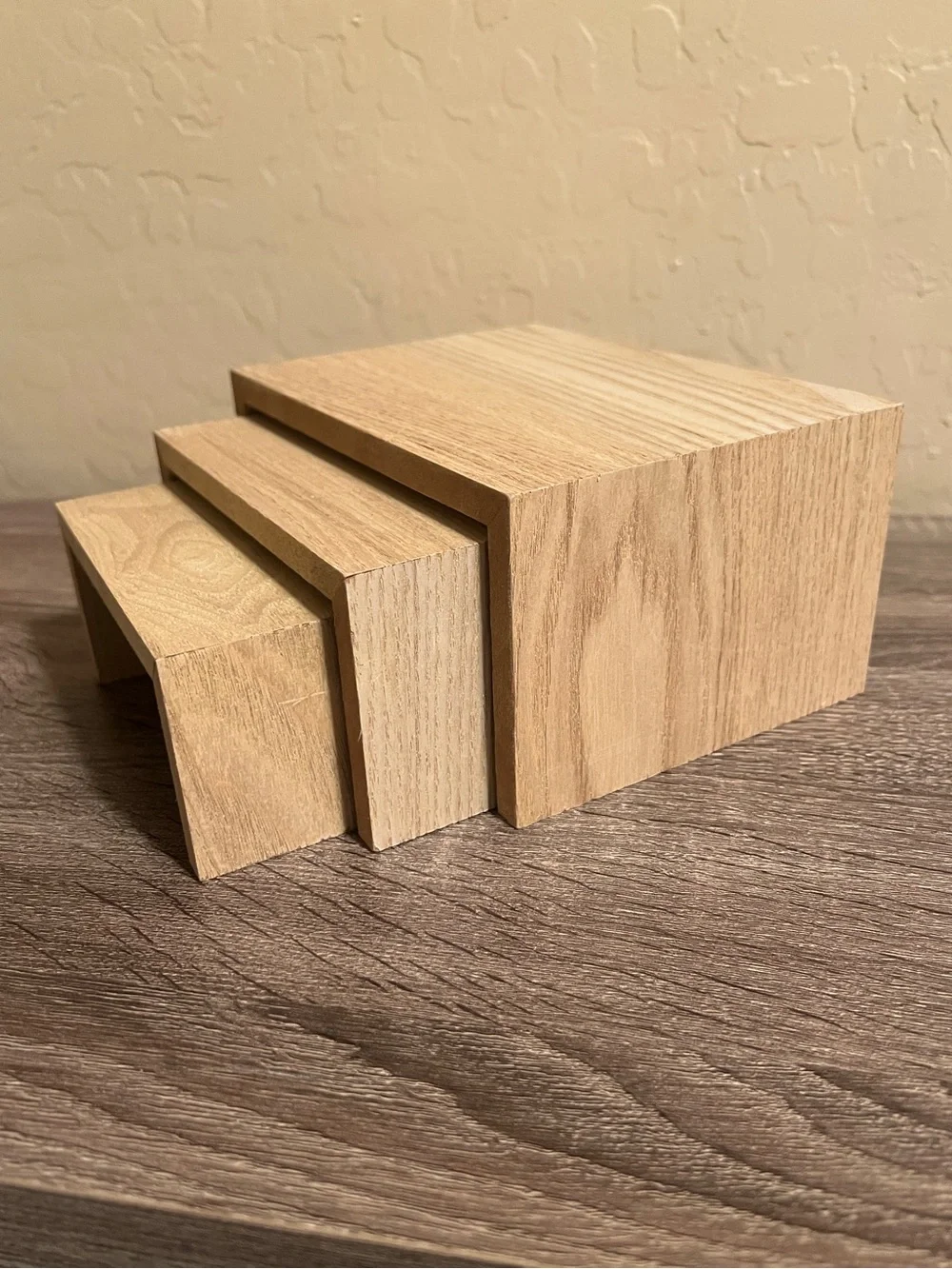 Target Bullseye Wood Tiered Risers Display Rectangle NWOT
